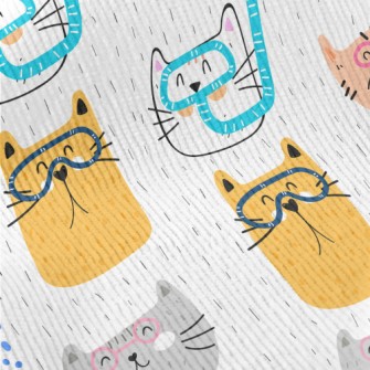 Cat With Diving Goggles Standard Corduroy