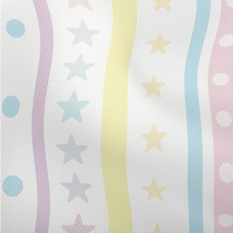 Pastel Colored Stripes And Sta Dobby