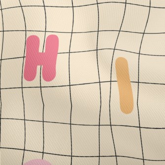 Colorful Twisted English Lette Dobby