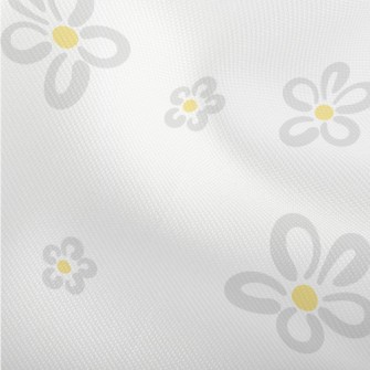 Simple Gray Small Flowers Dobby