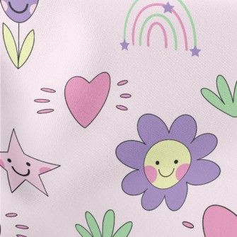 Simple Shape Of Flowers And Pl Stretch Ponte