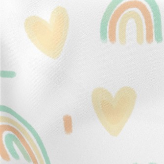 Hand-painted Rainbow Heart Pat Stretch Ponte