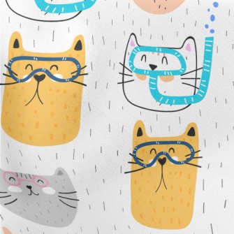 Cat With Diving Goggles Stretch Ponte