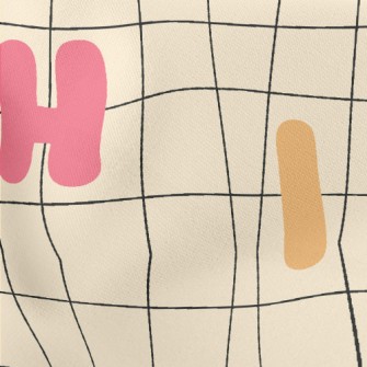 Colorful Twisted English Lette Stretch Ponte