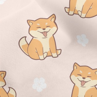 Silly And Cute Shiba Inu Micro Fleece