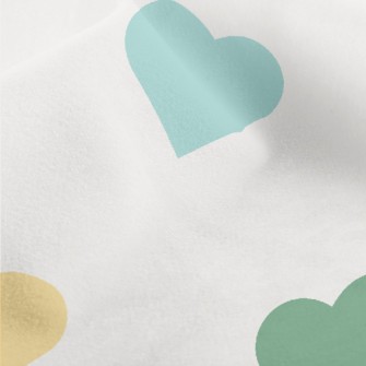 Colorful Love Heart Micro Fleece