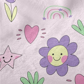 Simple Shape Of Flowers And Pl Minky