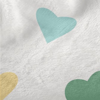 Colorful Love Heart Minky