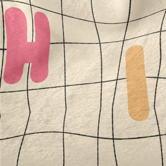 Colorful Twisted English Lette Minky