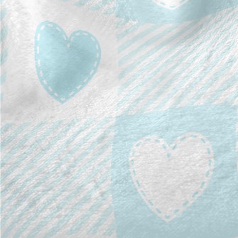 Light Blue Tailor Love Heart P Minky