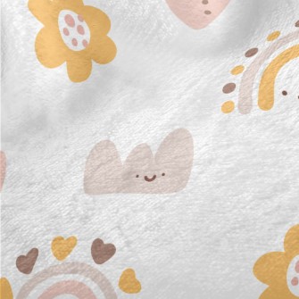 Simple Cute Smiling Clouds And Minky