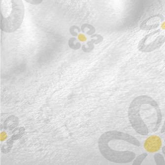 Simple Gray Small Flowers Minky