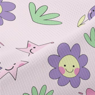 Simple Shape Of Flowers And Pl Piqué