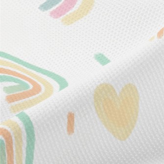 Hand-painted Rainbow Heart Pat Piqué