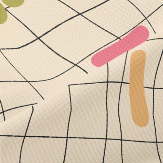 Colorful Twisted English Lette Piqué