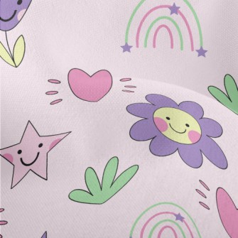 Simple Shape Of Flowers And Pl Lightweight Performance Linen