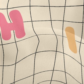 Colorful Twisted English Lette Lightweight Performance Linen