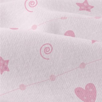 Pink Hearts And Stars Modern Jersey