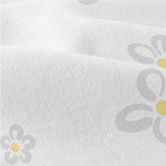 Simple Gray Small Flowers Modern Jersey
