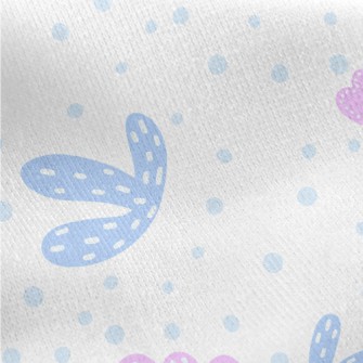 Tailor-style Flowers And Plant Jersey Backed Fleece