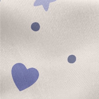 Simple And Small Flower And He Jersey Backed Fleece