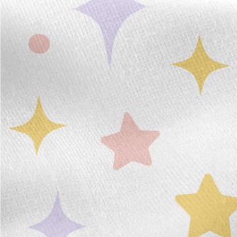 Colorful Shining Stars Jersey Backed Fleece