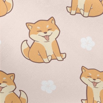 Silly And Cute Shiba Inu Pongee