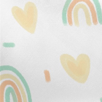 Hand-painted Rainbow Heart Pat Pongee