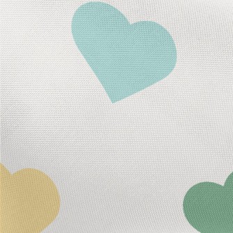 Colorful Love Heart Pongee