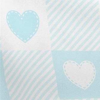 Light Blue Tailor Love Heart P Pongee