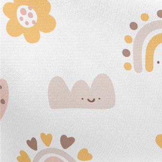 Simple Cute Smiling Clouds And Pongee