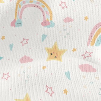 Colorful Stars And Rainbow Stretch Jersey