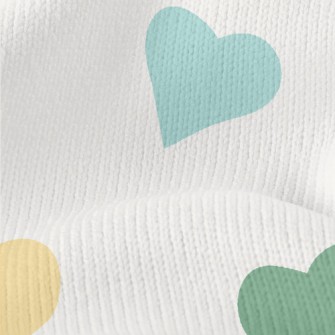 Colorful Love Heart Stretch Jersey