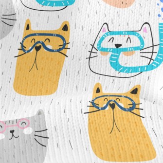 Cat With Diving Goggles Stretch Jersey