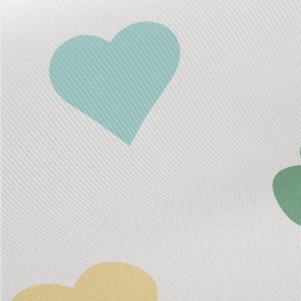 Colorful Love Heart Midweight Cotton Poplin