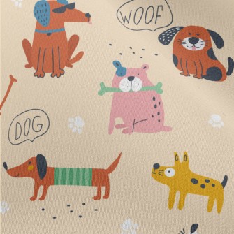 Cute American-style Dog Chiffon