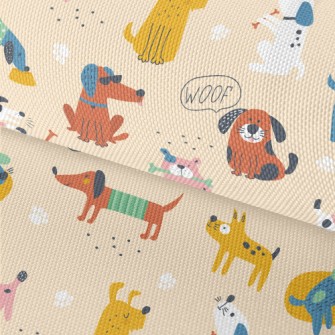 Cute American-style Dog Waterproof Oxford