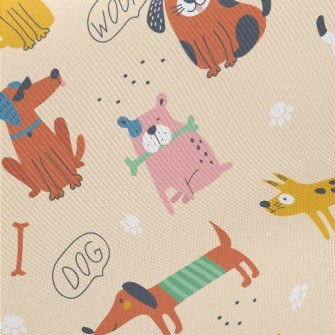 Cute American-style Dog Twill