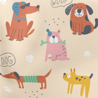 Cute American-style Dog Stretch Ponte