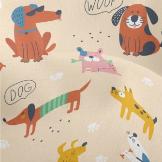 Cute American-style Dog Lightweight Performance Linen