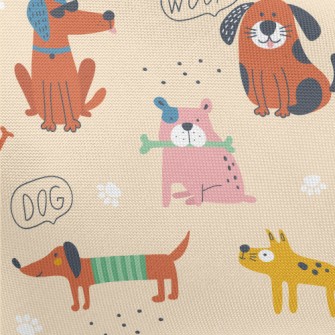 Cute American-style Dog Pongee