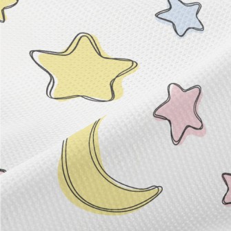 Hand Drawn Simple Stars And Mo Piqué