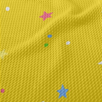 Small Scattered Stars Birdseye Piqué