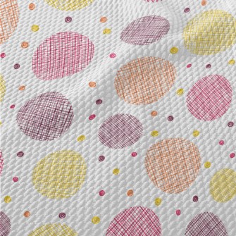 Hand Drawn Style Dots Birdseye Piqué