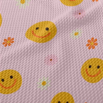 Innocent Smiles And Flowers Birdseye Piqué