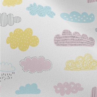 Bright Colored Clouds Chiffon