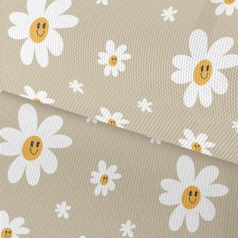 Simple Smiling Daisy Waterproof Oxford