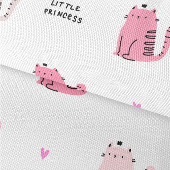 Pink Cute Cat Waterproof Oxford