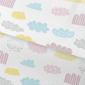 Bright Colored Clouds Waterproof Oxford
