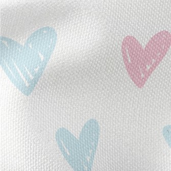 Hand Drawn Bright Love Heart Waterproof Canvas